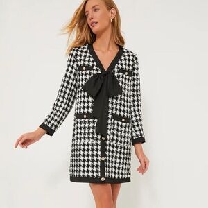 Tuckernuck Black and White Houndstooth Dress